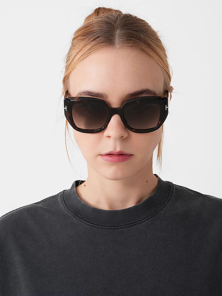 TOM FORD FT1192/53 Sunglasses Brown Women 2